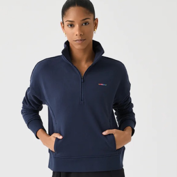 Gfore I Hate French Terry Quarter Zip Golf Pullover Twilight - Sp24 Women